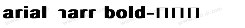 arial narr bold字体转换